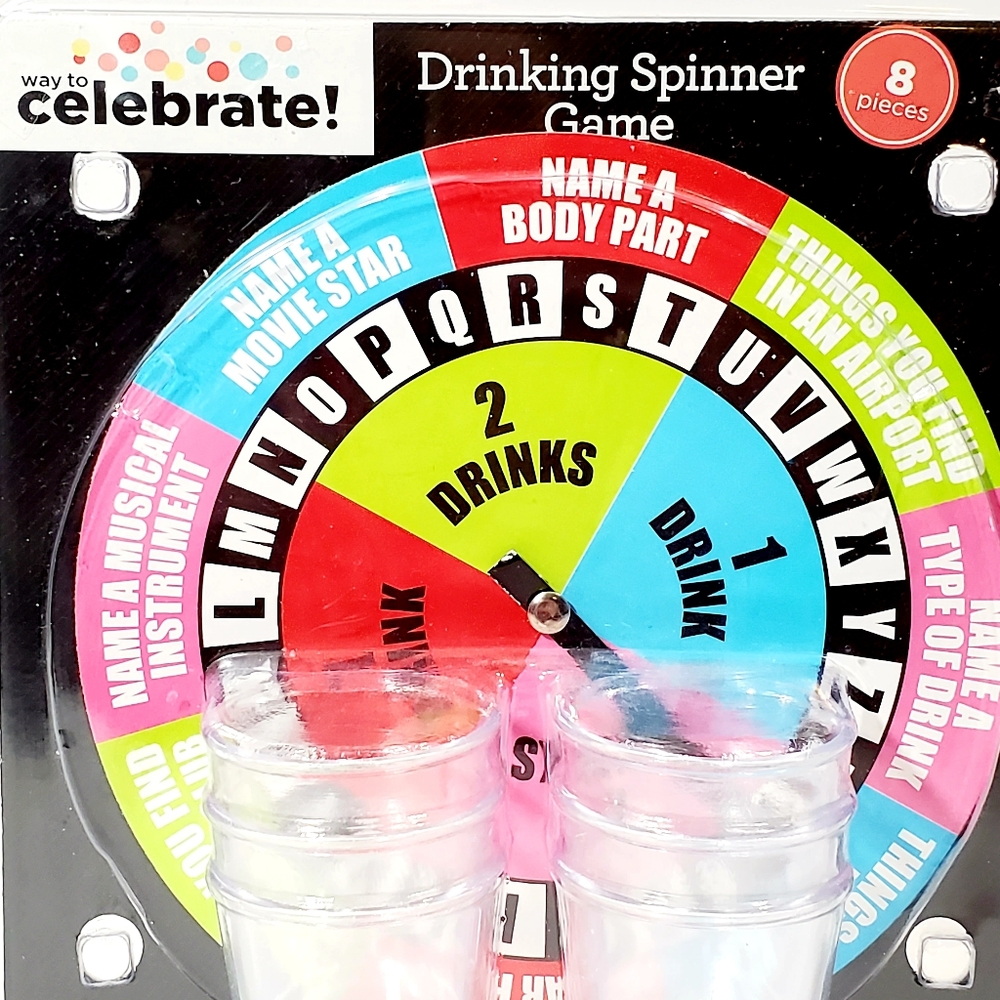 Way To Celebrate! - Drinking Spinner Game NWT Holiday Party College Shot Glass